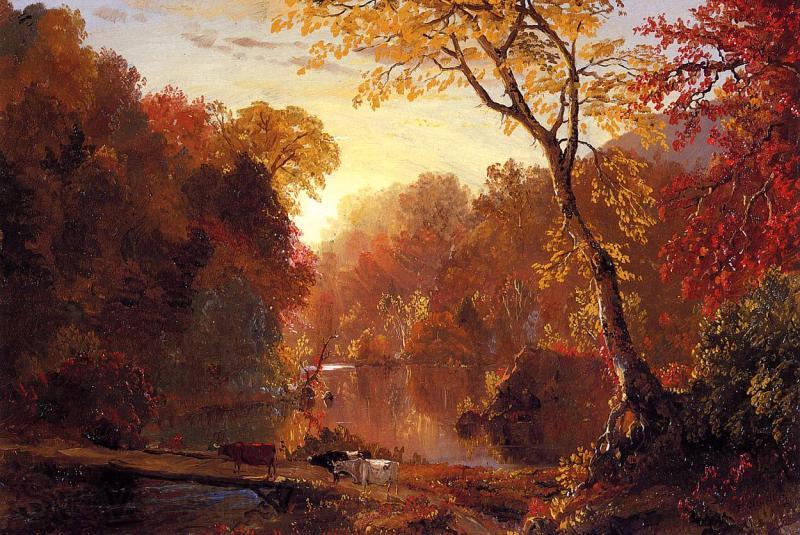 Frederic Edwin Church Autumn in North America Spain oil painting art